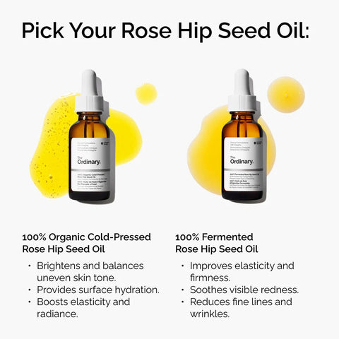 100% Organic Cold-Pressed Rose Hip Seed Oil